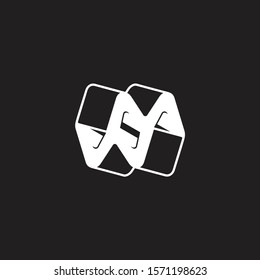 letter mw paper book shape logo vector