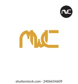 Logo-Design des Briefes MWC Monogram