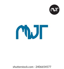 Diseño de logotipo de monograma MWT Carta