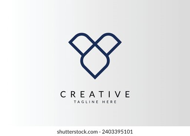 Letter mwx initial monogram logo design
