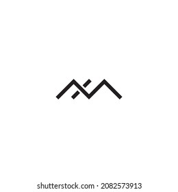 
letter MX XM M X simple symbol logo vector