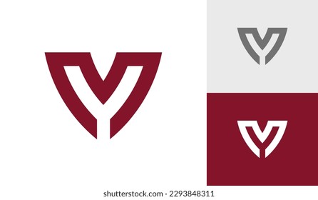 Letter MY Initial Monogram Logo Design