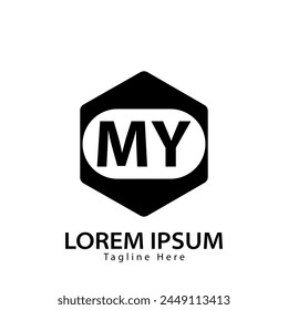 letter MY logo. MY. MY logo design vector illustration for creative company, business, industry
