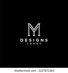 letter my or ym luxury abstract initial logo design inspiration