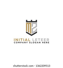 Letter MZ Initial icon / logo design Monogram inspiration. - vector