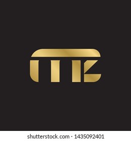 Letter mz linked lowercase logo design template elements. Gold letter Isolated on black  background. Suitable for business, consulting group company.