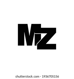 Letter Mz Simple Logo Design Vector Stock Vector (Royalty Free ...