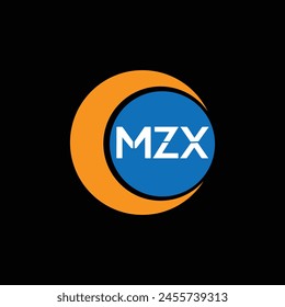 Letra MZX Creative Logo Design Plantilla 
