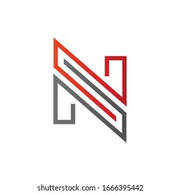 Letter N Absract Logo Design Vector