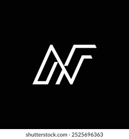Letter N in abstract form. The design is clean and versatile, perfect for a variety of businesses and brands.