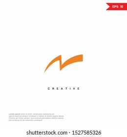 Letter N abstract modern Logo icon monogram design. Vector graphic design template element.