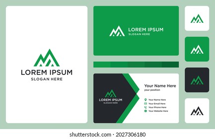 letter N abstract, mountain logo, and investment. icons for business luxury, finance, investment, elegant, simple. Premium Vectors. business card.