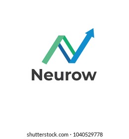 Letter N Arrow Logo Template