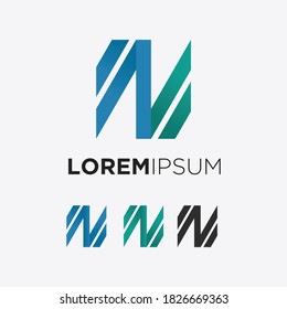 Letter N Arrow logo vector design illustration