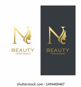 Letter N Beauty Logo Vector Template Stock Vector (Royalty Free ...