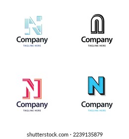 Letter N Big Logo Pack Design Creative Modern logos design for your business