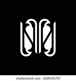 letter n bird silhouette logo company ready to use. logo design vector template. modern logo concept.