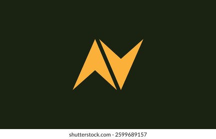 Letter N bolt monogram logo design