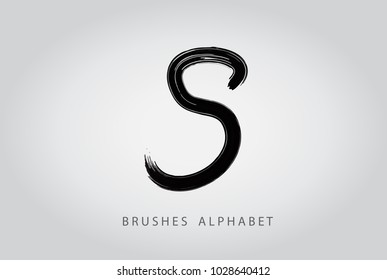 Letter N Brush Logo Design.Concept