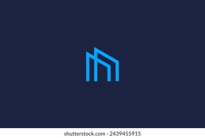 letter n with building logo icon design vector design template inspiration