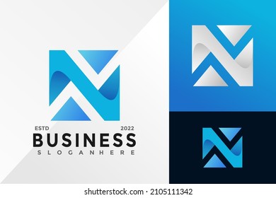 Letter N Business Company Logo Design Vector illustration template