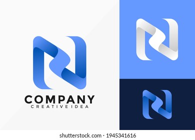 Letter N Business Logo Vector Design. Abstract emblem, designs concept, logos, logotype element for template.