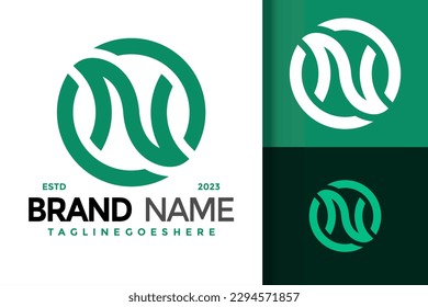 Letter N Business Logo vector icon illustration