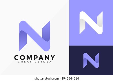 Letter N Business Modern Logo Vector Design. Abstract emblem, designs concept, logos, logotype element for template.