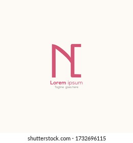 letter N and c logo design template