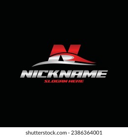 Letter N Car Auto logo design, Automotive logo icon templates, suitable for your business