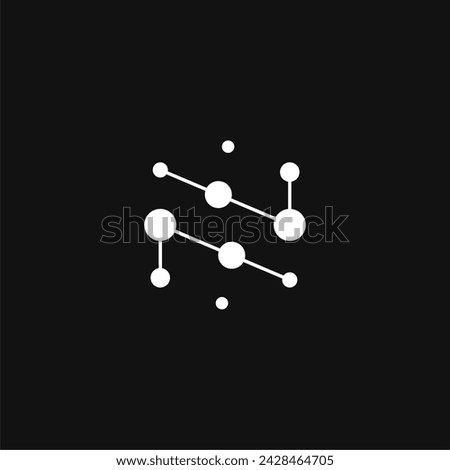 Letter N and cell logo combination for science or tech company