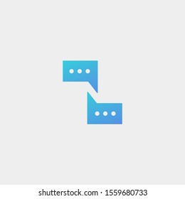 Letter N Chat Logo Template Vector Design