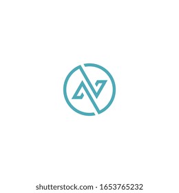 Logo-Design-Konzept des Buchstabens N.