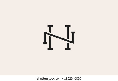 Letter N Classic Logo Vector Design Template suitable for personal and business brand