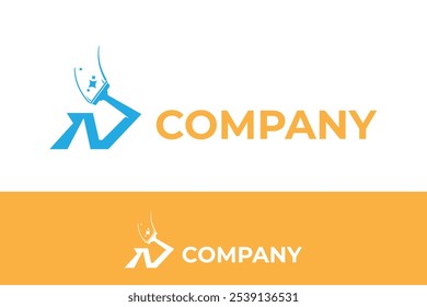 letter n cleaning logo, cleaning service logo, homecare logo, vacuum, n, shine