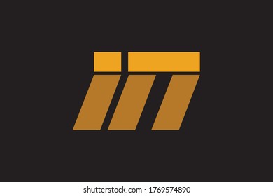 Letter I N combined Logo. Initial Letter Design Vector simple design