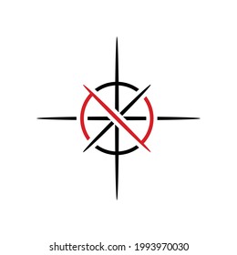 Letter N Compass Logo Design