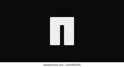 Letter N concept, typography logo concept, monogram logo and initials letter logo, modern and simple