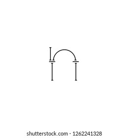 letter n, constructive elements