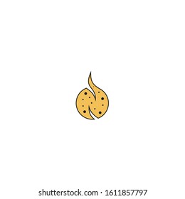 Letter N Cookies Initial Logo Icon Design Template Elements