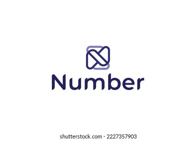 Letter N creative line art technological modern and minimal business logo