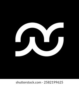 Letter N creative minimal logo design