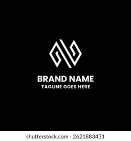Letter N Creative Typography Logo