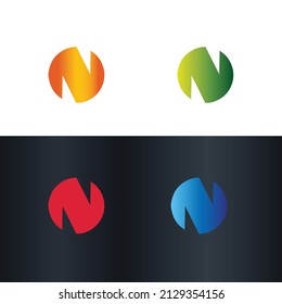 Letter N Creative Unique Modern Vector Logo Design