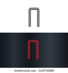 Letter N Creative Unique Modern Vector Logo Design