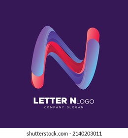 Letter N Creative Unique Modern Vector Logo Design
