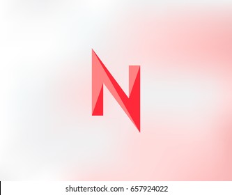 The letter N creative vector logo.