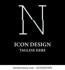 Letter N Design Creative Modern logo