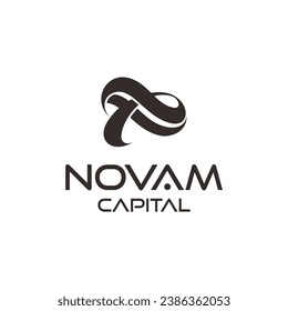 vector de plantilla de logotipo de diseño de letra n