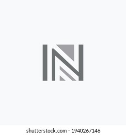 letter n  design logo vector  template
